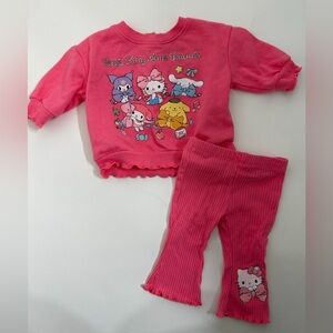 Hello Kitty Pink Toddler Set 0-3 Months